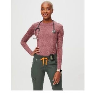 Figs Seamless Underscrub Performance Long Sleeve Top